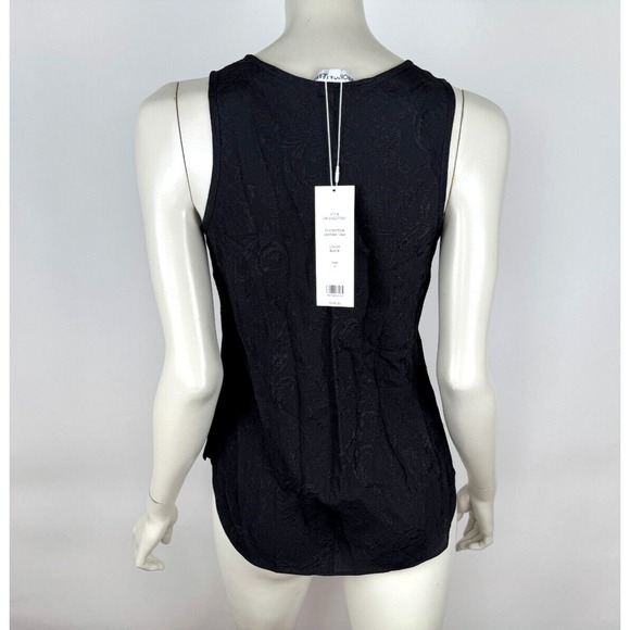 Veronica Beard Sabrina Tank Top‎ Women 4 NWT Textured Silk Sleeveless Round neck - Picture 2 of 14